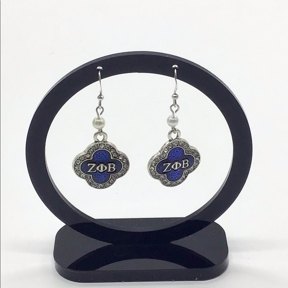 Zeta Phi Beta Necklace and Earring Set - Picture 6 of 9